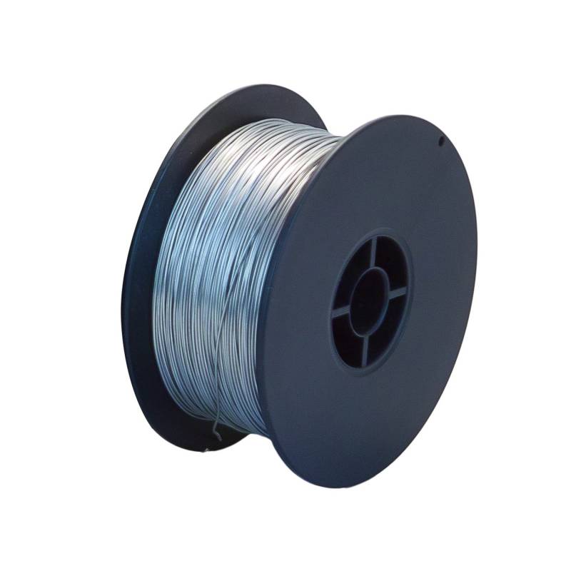 GOEBEL 1 PVC Spule Draht Eisendraht Stahl Verzinkt 1,2 mm 1kg ca.112 Meter Draht von GOEBEL