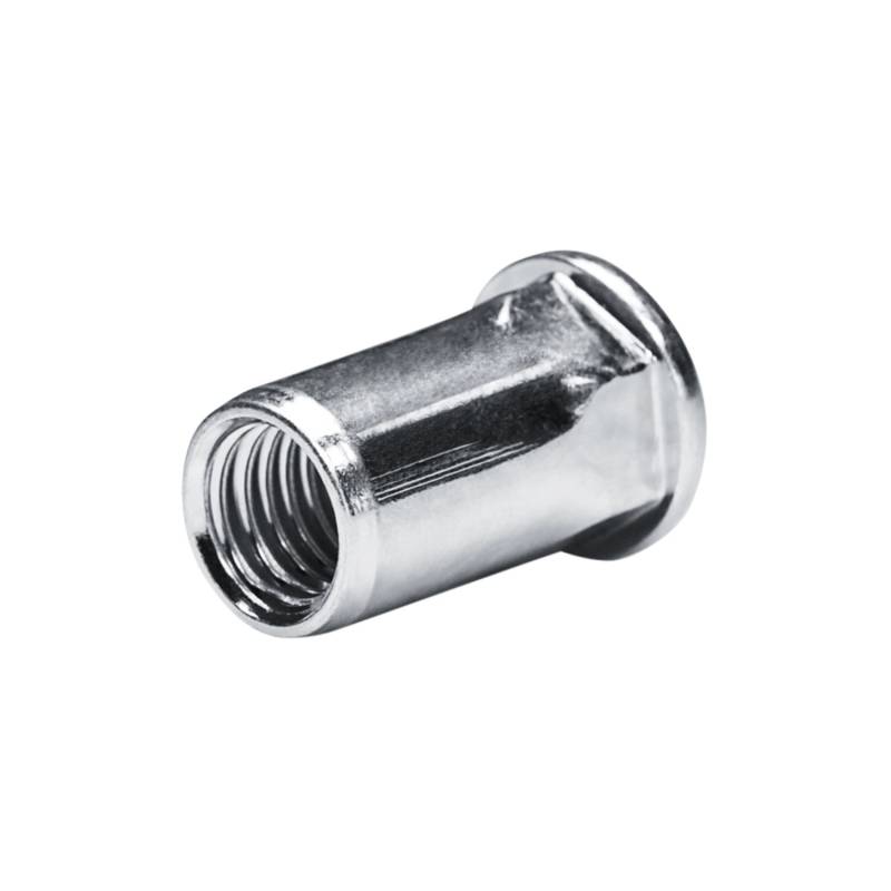 GOEBEL 250 Blindnietmuttern Nietmuttern M5 Stahl Verzinkt 7,0 x 13,5 mm Flachkopf Offen Muttern Setzmutter Go-Nut von GOEBEL