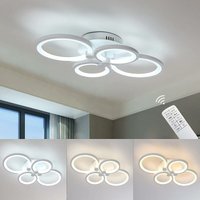 Dimmbare Moderne LED-Deckenleuchte, 60W 4800 lm Moderne Metall-Acryl-Deckenlampe, Einstellbare Helligkeit und Lichtfarbe für Wohnzimmer, Küche, Dimmbare Moderne LED-Deckenleuchte, 60W 4800 lm Moderne Metall-Acryl-Deckenlampe, Einstellbare Helligkeit und Lichtfarbe für Wohnzimmer, Küche, von GOECO