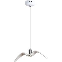 Goeco - Pendelleuchte Moderne Warmweiß 3000K Möwenform Kronleuchter Für Wohnzimmer Schlafzimmer Esszimmer Büro Bar Café Weiß von GOECO