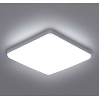 GOECO Quadratische Design-LED-Deckenleuchte, Weiß, 23 x 23 x 3,5 cm, 6500 K weißes Licht, 36 W, Perfekt für Funktionsräume GOECO Quadratische Design-LED-Deckenleuchte, Weiß, 23 x 23 x 3,5 cm, 6500 K weißes Licht, 36 W, Perfekt für Funktionsräume von GOECO