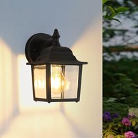 GOECO Vintage Außenwandleuchte LED-Wandleuchte E27 Basis Für Eingang Flur Hof Garten Terrasse Balkon Garage Schwarz (Glühbirne nicht enthalten) von GOECO
