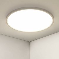 36W LED-Deckenleuchte, IP44, 40 cm, moderne, ultradünne Wohnzimmer-Deckenleuchte, runde Deckenleuchte, 3240 lm, 4500 k Neutralweiß, für Badezimmer, von GOECO