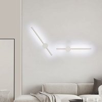 Innenwandlicht, moderne Wandlampe 6500K kalt weiß, 360 ° Rotationswandlicht für Schlafzimmer Lounge Esszimmer Korridortreppe 40 cm von GOECO