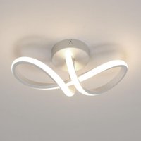 Goeco - Moderne LED-Deckenleuchte, 20 w, Figur 8, gebogene LED-Deckenleuchte, 4500 k LED-Deckenleuchter für Schlafzimmer, Wohnzimmer, Esszimmer von GOECO
