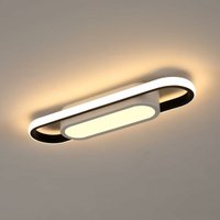 Moderne LED-Deckenleuchte, 24 w, 3000 lm, 3000 k, rechteckige Deckenleuchte, warmweißes Licht, Acryl-Deckenleuchte für Wohnzimmer, Schlafzimmer, von GOECO