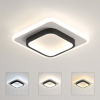 Deckenlampe led Dimmbar, Modern Deckenleuchte 20W 2300LM, Quadratisch Deckenbeleuchtung für Küche Wohnzimmer Schlafzimmer, Durchmesser 24cm, Dimmbar von GOECO