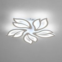 Led Deckenleuchte, 65W Moderne Kronleuchter Lampe, Deckenlampe 6000LM 6500K Kalt Weiß Für Zuhause Wohnzimmer Küche Schlafzimmer Flur von GOECO