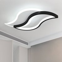 Goeco - led Deckenleuchte 30W Modernes Kreative Form des Blattes Deckenlampe Kaltweiß 6000K Für Wohnzimmer Schlafzimmer Esszimmer Büro Weiß von GOECO