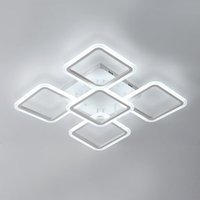 Goeco - led Deckenleuchter, 60CM Durchmesser Acryl led Deckenleuchte, Moderne Deckenleuchte für Wohnzimmer Schlafzimmer Kühles Weiß 6500K von GOECO