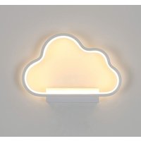 Led Wandleuchte Moderne Kreative Wolkenformen Wandlampe Warmweiß 3000K Für Schlafzimmer, Wohnzimmer, Flur, Diele Weiß von GOECO