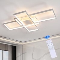 LED-Deckenleuchte, 85 w, 9560 lm, dimmbare Deckenleuchte, 105 cm LED-Deckenleuchte mit Fernbedienung für Schlafzimmer, Wohnzimmer, Küche, Büro, 3000 von GOECO