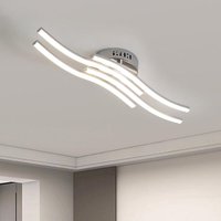 Goeco - led Deckenleuchte, Einfache Wellenförmige Deckenlampe, 4 flammig, 4.000K Neutralweiß 24W, 2.000 Lumen, Moderne led Lampe für Wohnzimmer oder Goeco - led Deckenleuchte, Einfache Wellenförmige Deckenlampe, 4 flammig, 4.000K Neutralweiß 24W, 2.000 Lumen, Moderne led Lampe für Wohnzimmer oder von GOECO