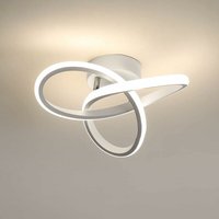 Goeco - led Deckenleuchte 22W Modernes Design Deckenlampe Neutralweiß 4000K Für Küche Esszimmer Schlafzimmer Flur Flur Eingang Balkon Weiß von GOECO