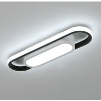 Goeco - led Deckenleuchte Modernes Design Kaltweiß 6000K Oval Deckenlampe Für Wohnzimmer Schlafzimmer Esszimmer Büro von GOECO