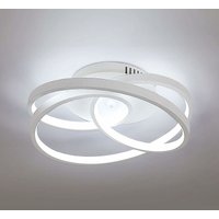 Led Deckenleuchte Modernes Design Kaltweiß 6000K Rund Deckenlampe Für Wohnzimmer Schlafzimmer Esszimmer Büro Weiß von GOECO