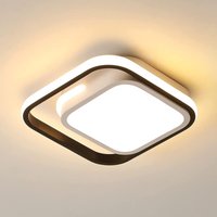 Goeco - led Deckenleuchte Modernes Design Quadrat Deckenlampe Warmweiß 3000K Für Wohnzimmer Schlafzimmer Esszimmer Büro von GOECO