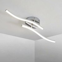 Moderne Led Deckenleuchte Einfache Wellenförmige Deckenlampe 2-Flammig 4.000K Neutralweiß 12W Lampe led Deckenlampe für Wohnzimmer, Schlafzimmer, von GOECO