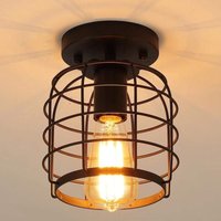 Goeco - Retro Pendelleuchte, Industrial Metall Hängelampe, E27 Deckenleuchte, Schwarz Vintage Hängeleuchte, Deckenlampe E27 für Esszimmer Esstisch von GOECO