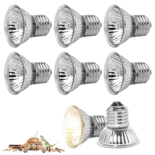 GOEDCH 8 Stück Reptilien Wärmelampe Terrarium UVA UVB: 75W E27 Haustier Heizlampe, Schildkröte Wärmelampe für Schildkröte, Eidechsen, Schlangen, Bartagamen und andere Terrarienbewohner GOEDCH 8 Stück Reptilien Wärmelampe Terrarium UVA UVB: 75W E27 Haustier Heizlampe, Schildkröte Wärmelampe für Schildkröte, Eidechsen, Schlangen, Bartagamen und andere Terrarienbewohner von GOEDCH