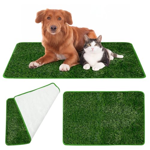 GOEDCH Wiederverwendbare Hundetoilette Hunde Rasenteppich: 50×70cm Künstlicher Grasteppich, Premium Kunstrasen für Hunde, Hundeklo, Trainingsunterlage Hundetoilette für Balkon, Terrasse, Garten GOEDCH Wiederverwendbare Hundetoilette Hunde Rasenteppich: 50×70cm Künstlicher Grasteppich, Premium Kunstrasen für Hunde, Hundeklo, Trainingsunterlage Hundetoilette für Balkon, Terrasse, Garten von GOEDCH