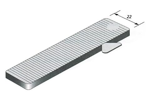 GOETTGENS SA REM00039 Verglasungskeil lrg.22mm l.80mm ep.2mm grau von GOETTGENS SA