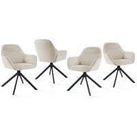 Goeurvant 360° Drehstühle mit weichem Sitz, eleganter, geschwungener Rückenlehne und ergonomischen Armlehnen, stilvoller Komfort für jedes Zimmer Goeurvant 360° Drehstühle mit weichem Sitz, eleganter, geschwungener Rückenlehne und ergonomischen Armlehnen, stilvoller Komfort für jedes Zimmer von GOEURVANT