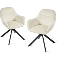 Goeurvant 360° Drehstühle mit weichem Sitz, eleganter, geschwungener Rückenlehne und ergonomischen Armlehnen, stilvoller Komfort für jedes Zimmer Goeurvant 360° Drehstühle mit weichem Sitz, eleganter, geschwungener Rückenlehne und ergonomischen Armlehnen, stilvoller Komfort für jedes Zimmer von GOEURVANT