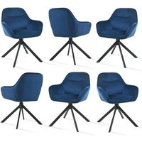 Goeurvant 360° Drehstühle mit weichem Sitz, eleganter, geschwungener Rückenlehne und ergonomischen Armlehnen, stilvoller Komfort für jedes Zimmer von GOEURVANT