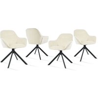 Goeurvant 360° Drehstühle mit weichem Sitz, eleganter, geschwungener Rückenlehne und ergonomischen Armlehnen, stilvoller Komfort für jedes Zimmer Goeurvant 360° Drehstühle mit weichem Sitz, eleganter, geschwungener Rückenlehne und ergonomischen Armlehnen, stilvoller Komfort für jedes Zimmer von GOEURVANT