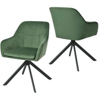 Goeurvant Moderner Esszimmerstühle mit dicker Doppelsitzpolsterung, breiter Rückenlehne und ergonomischen Armlehnen - 2er Set - Grün Goeurvant Moderner Esszimmerstühle mit dicker Doppelsitzpolsterung, breiter Rückenlehne und ergonomischen Armlehnen - 2er Set - Grün von GOEURVANT