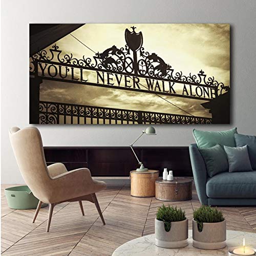 GOFOHIMI Leinwand HD-Druck Sport Liverpool Iron Gate Sie Werden nie alleine gehen Home Decor Wandkunst Poster Modulares Bild Wandbild 70 x 140 cm Rahmenlos GOFOHIMI Leinwand HD-Druck Sport Liverpool Iron Gate Sie Werden nie alleine gehen Home Decor Wandkunst Poster Modulares Bild Wandbild 70 x 140 cm Rahmenlos von GOFOHIMI
