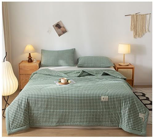 GOFOHIMI Sommer Bettdecke aus 100% Baumwolle, Ganzjahresdecke Steppdecke, Wendedesign Sommerbettdecken, Leichte & Weiche Sommerdecke für Allergiker GOFOHIMI Sommer Bettdecke aus 100% Baumwolle, Ganzjahresdecke Steppdecke, Wendedesign Sommerbettdecken, Leichte & Weiche Sommerdecke für Allergiker von GOFOHIMI
