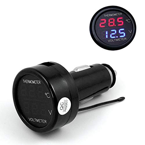 GOFORJUMP Digital Auto Voltmeter Thermometer Temperatur Meter Batterie Monitor Rot Blau Led Dual Display 2 In 1 DC 12 V 24 V Auto Voltmeter GOFORJUMP Digital Auto Voltmeter Thermometer Temperatur Meter Batterie Monitor Rot Blau Led Dual Display 2 In 1 DC 12 V 24 V Auto Voltmeter von GOFORJUMP