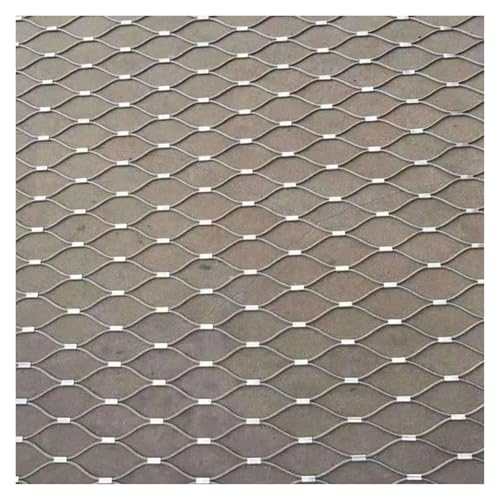 304 Edelstahl Seilnetz, Maschendrahtzaun Langlebig und Robust Geeignet füR Gärten, Treppen und Balkone, Silberfarben(2x10m/6.56x32.8ft) von GOFQB