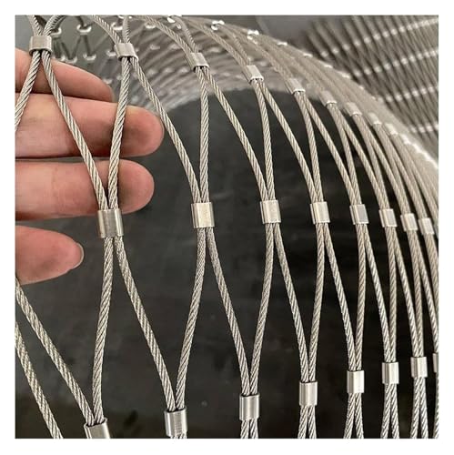Filet Sécurité Corde Acier Inoxydable 304, Garde Corps Extérieur Résistante Intempéries aux Escaliers, Zones Résidentielleset, Jardins(3x4m/9.84x13.12ft) von GOFQB