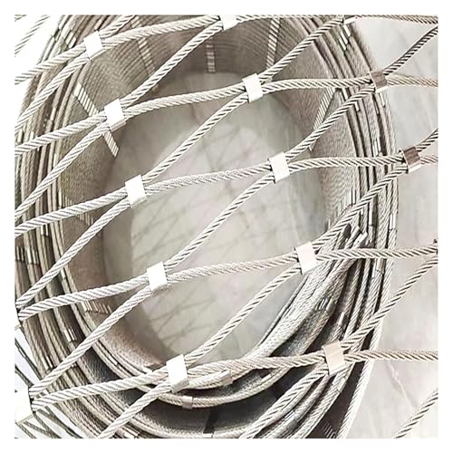 GOFQB Gartenseil Netz, Maschendraht Flexibles Sicherheitsnetz Belüftet und Lichtdurchlässig für Käfigzaun, Balkon, Treppe, 2mm, 10cm(2x9m/6.56x29.52ft) von GOFQB