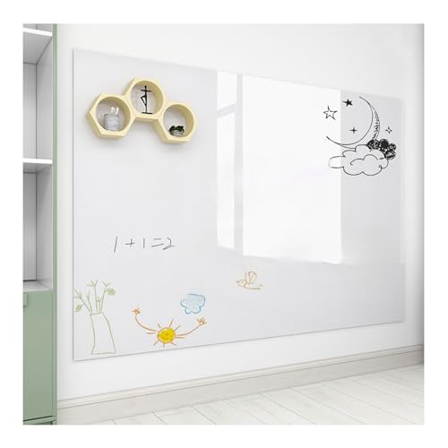 GOFQB Whiteboard Magnetisches, trocken abwischbares Tafelpapier für:Schule, Büro & Küche Radiergummi mit Magnet Leicht zu reinigen (Color : White, Size : 0.45x2m) von GOFQB
