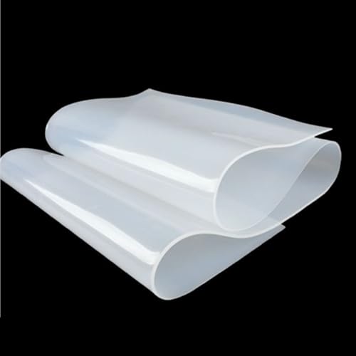 0,1–2,5 mm dicke Silikonfolie, matt, 500 x 500 mm Neopren-Gummiplatte, durchscheinende Silikonkautschukplatte for DIY-Dichtungen(500X500x0.4mm) von GOHAPY