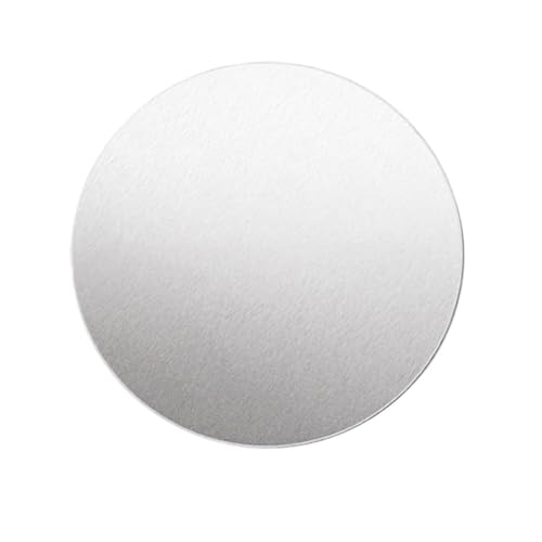 GOHAPY 1060 Metall-Aluminiumscheibe, Dicke 0,5–6 mm, rundes Blech, Aluminiumplatte for maschinellen Schneiden von Metall for Selbermachen, 1 Stück(2x80mm) von GOHAPY