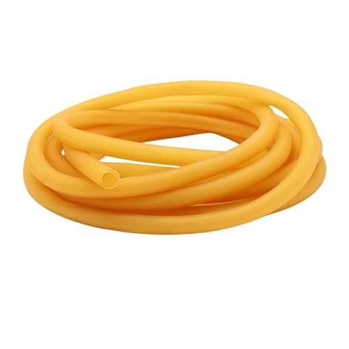 Gelbe Latex-Gummischläuche, 5 Meter hochelastisches Schlauch-Gummiband, Außendurchmesser 3,2mm-14mm(4mm x 8mm) von GOHAPY