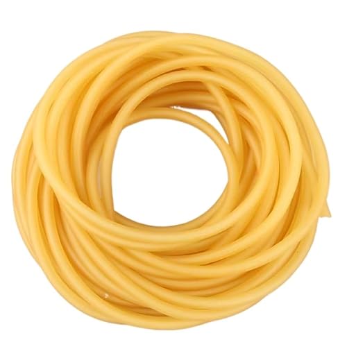 Gelber Latex-Gummischlauch, Innendurchmesser 1,6 mm bis 10 mm, 10 Meter hochelastischer Schlauch for Angelausrüstung(1.6mm x 3.2mm) von GOHAPY