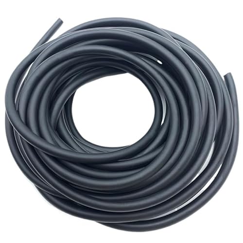 NBR-Gummischlauch, schwarzer flexibler Weichgummischlauch for Aquarium-Luftpumpen, ölbeständiges Hochdrucktankrohr AD*ID 1M(6x4mm) von GOHAPY