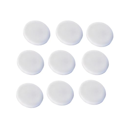 Silikonkautschukmatte, Dicke 1–10 mm, weiße Silikonkautschukplatte for elektronische Geräte, runde, feste Pads, 10 Stück(80MM*6MM) von GOHAPY