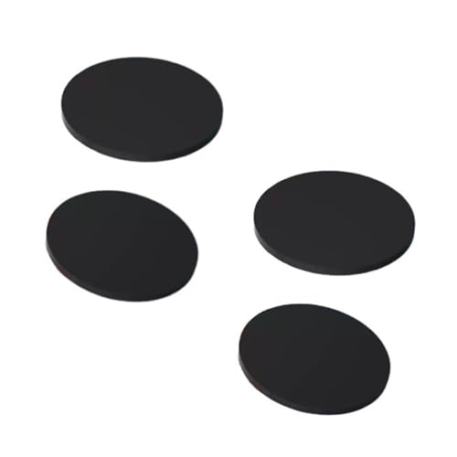 VMQ Silikonkautschukplatten, Silikonmatten for Basteln, schwarze Vollplatte mit selbstklebender Rückseite, Dicke 0,5–2 mm, 50 Stück(30x1.5mm) von GOHAPY