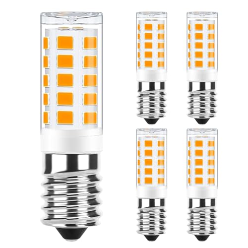E14 LED Warmweiß Nicht Dimmbar, 2700K 230V 3W Ersatz 35w E14 Halogenlampe, 3W Glühbirne LED Leuchtmittel Warmweiss für Drinnen und Draußen Schmücken Beleuchtung Kein Flackern Glühlampe 5er von GOHDLAMP