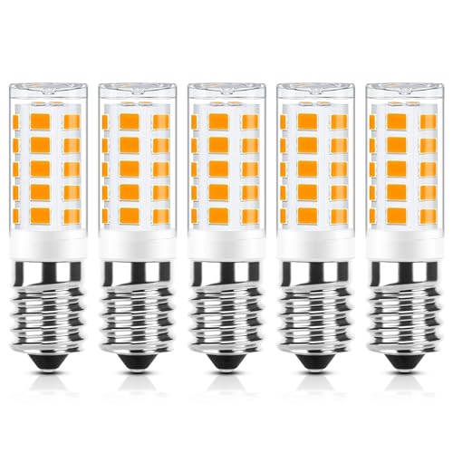 E14 LED Warmweiß Dimmbar, 2700K 230V 3W Ersatz 35w E14 Halogenlampe, 3W Glühbirne LED Leuchtmittel Warmweiss für Drinnen und Draußen Schmücken Beleuchtung Kein Flackern Glühlampe 5er von GOHDLAMP