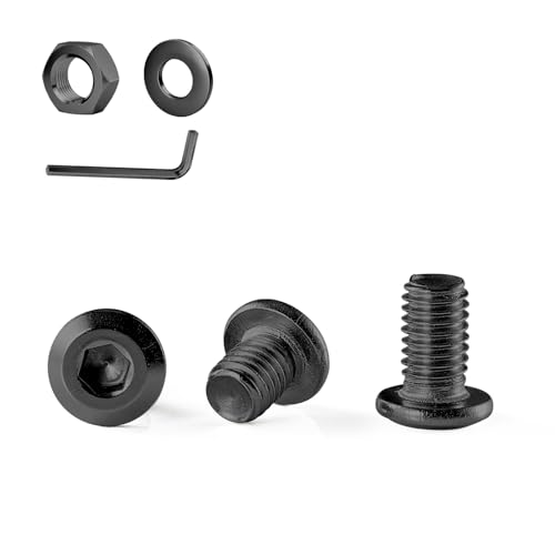 GOHODOMINO M5×10mm 20 Stück Flachkopfschrauben mit Innensechskant Edelstahl A2 V2A Vollgewinde Schwarzes Oxid mit Sechskantschlüssel GOHODOMINO M5×10mm 20 Stück Flachkopfschrauben mit Innensechskant Edelstahl A2 V2A Vollgewinde Schwarzes Oxid mit Sechskantschlüssel von GOHODOMINO