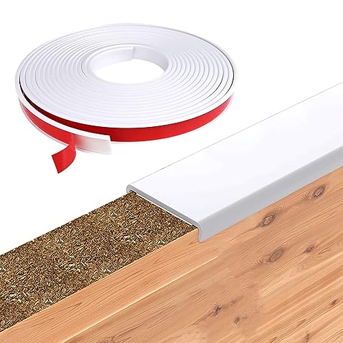 16 mm Umleimer Furnierklebeband, 5 m lang U-Form Selbstklebend Möbelkantenband, Flexible TPE Kantenschutz klebeband, für Tisch, Schrank Schutz&Reparatur, weiß von GOIEHIR