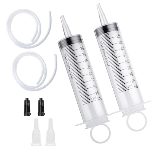 2 Stück Spritzen Set mit Schlauch, 100 ML Kunststoff Spritze für Den Täglichen Gebrauch, Wissenschaftslabore und Fabriken 2 Stück Spritzen Set mit Schlauch, 100 ML Kunststoff Spritze für Den Täglichen Gebrauch, Wissenschaftslabore und Fabriken von GOIEHIR